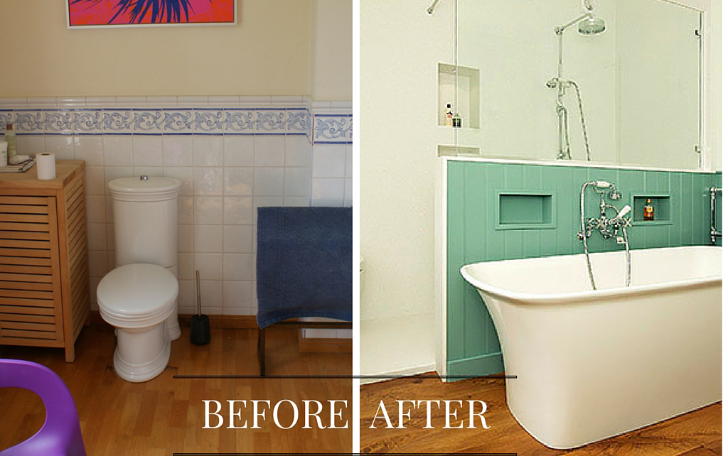 Before and After bathroom renovations